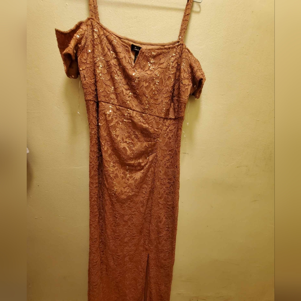 Candie's Pink Puff Sleeve Asymmetrical Dress